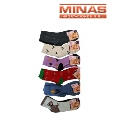 MEDIAS PARA DAMA CON DISEOS X 12 PARES, $30 CU.