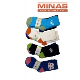 MEDIAS PARA NIO CON DISEOS X 12 PARES,$30 CU.