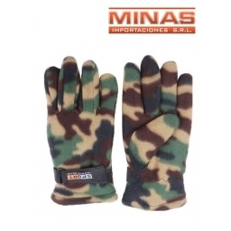 GUANTES DOBLE POLAR CAMUFLADOS.