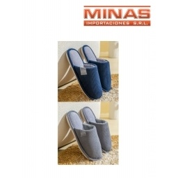 PANTUFLA HOMBRE TALLE 40 AL 45,H SWEET,2 COLORES.