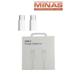 CABLE USB-C, TIPO C DE 1 M, ACORDONADO ( IPH 15).