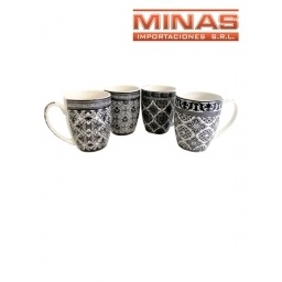 TAZA DE CERAMICA DE 350 ML ,FLORES.