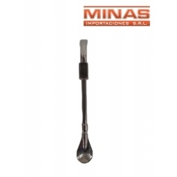 BOMBILLA  DE AC. INOXIDABLE X 19 CM. EXCELENTE CALIDAD.