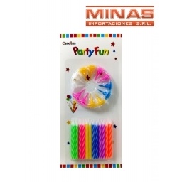 VELAS X 24 UND + 12 PORTAVELAS.