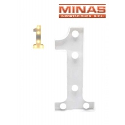 NUMERO LED A PILA ,UNO.