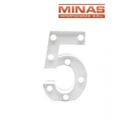 NUMERO LED A PILA ,CINCO.