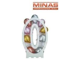 SOPORTE MOSAICO DE GLOBOS X 75 CM ,N 0.