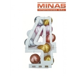 SOPORTE MOSAICO DE GLOBOS X 75 CM ,N 4.