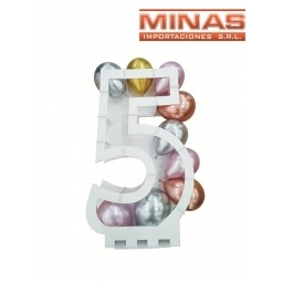 SOPORTE MOSAICO DE GLOBOS X 75 CM ,N 5.