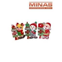 COLGANTE NAVIDEO X 35 CM,3 DISEOS.