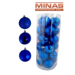 ESFERA DE NAV.DE 6 CM X 24 UND,AZUL.