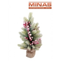 ARBOLITO DECORADO CON FRUTOS ROJOS X 50 CM.