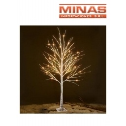 ARBOL DE 300 L.CALIDAS X 1,8 M, BLANCO CON BASE BLANCA.