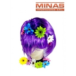 VINCHA CON 6 VERVENAS DE DIF. COLOR X 12 UND, $ 79.90 CU.