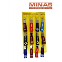 LLAVEROS X 12 UND.,MARCAS DE AUTO, $ 40 C/U.