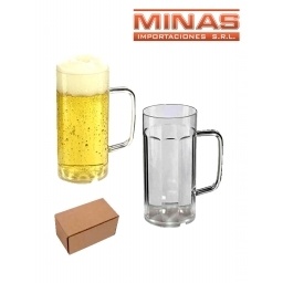 JARRAS DE CERVEZA DE 400 ML X 6 UND $60 CU.