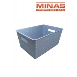 CANASTO ORGANIZADOR,  14 CM X 21 CM X 30 CM.