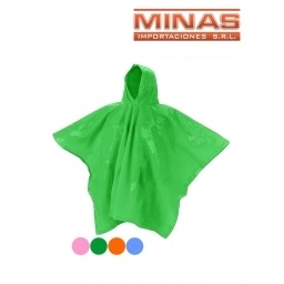 PONCHO PARA LLUVIA DE 50 CM X 80 CM,PARA ADULTO, FINO.