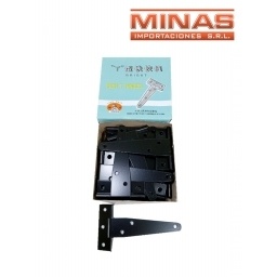 BISAGRA TIPO T DE 4 PULG.  X 24 UND,NEGRA,  $ 26 CU.