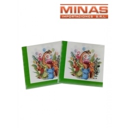SERVILLETAS  DESCARTABLES DE 33 CM X  20 UND,ANIM. DE LA SELVA.