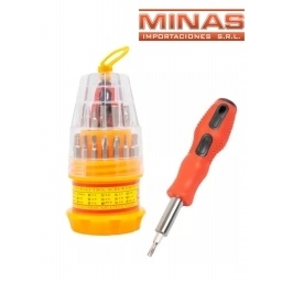 DESTORNILLADOR + 31 PUNTAS.