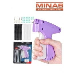 PISTOLA DE PINES + 6 AGUJAS + 500 PINES