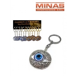 LLAVERO OJO TURCO X 12 UND, $ 30 C/U.