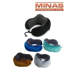 ALMOHADA DE VIAJE CON MEMORIA, VARIOS COLORES.