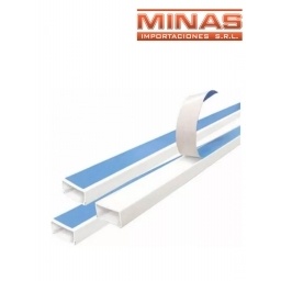 DUCTO ELECTRO CANAL AUTOADHESIVO 10mm X 20mm X 2METROS, $44,90 CU. 40 UNID.