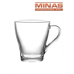 TAZA DE VIDRIO DE 275 ml X 6 UND,$ 35 CU.