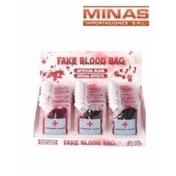 SANGRE ARTIFICIAL,BOLSA DE 30 ML X 24 UND.$ 45 CU.