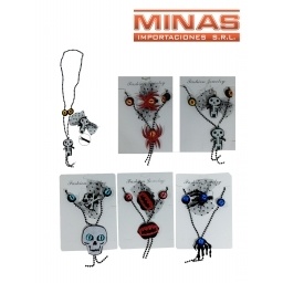 COLLAR PARA HALLOWEEN + BROCHE , DISEOS SURTIDOS.