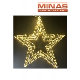 ADORNO LUMINOSO DE 45 CM X 5 CM,  8 POSICIONES CON 4 COLORES, ESTRELLA.