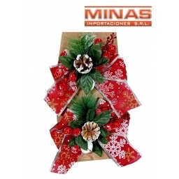 MOA NAVIDEA ROJA CON CASCABEL X 2 UND.
