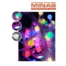 LUCES DE NAV. PERLAS, 250 LED MULTICOLOR Y FRIAS X 5 M, EXTENSIBLE, CABLE TRANSPARENTE.
