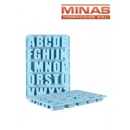 MOLDE DE SILICONA X 26 LETRAS DE 6 CM.