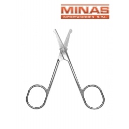 TIJERA DE 9 CM X 12 UNID. PUNTA REDONDA, $ 17,9 CU.