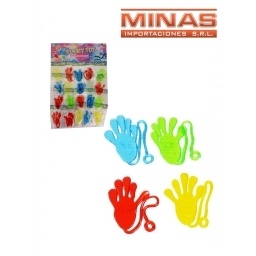 MANITOS Y PIES PEGAJOSOS DE 6 CM X 20 UND. $ 10 CU.