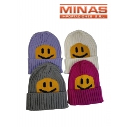 GORRO GRUESO, EMOJI,
