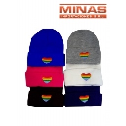 GORRO DOBLE INFANTIL, CORAZON.