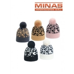 GORRO CON PONPOM,A.PRINT.