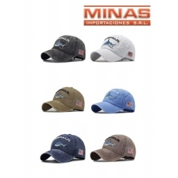 GORROS DE VISERA DE ALGODON ,TIBURON,DE BUENA CALIDAD.