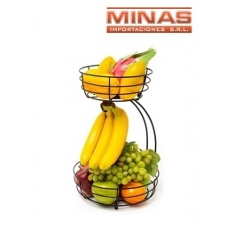 FRUTERA DE 2 NIVELES + GANCHO P. BANANAS.