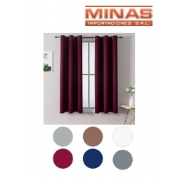 CORTINA P. VENTANA DE 140 CM X 200 CM, 6 COLORES.
