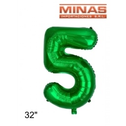 GLOBO N 5, DE 32 EN BOLSA,VERDE.