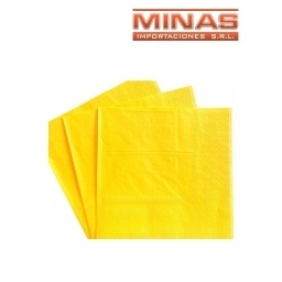 SERVILLETAS  DESCARTABLES  X  20 UND,AMARILLO.
