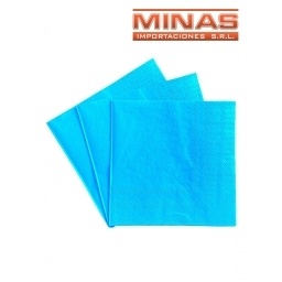 SERVILLETAS  DESCARTABLES  X  20 UND,CELESTE.