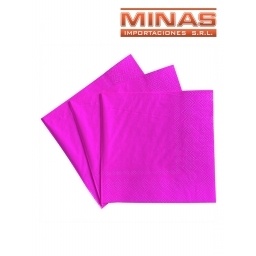 SERVILLETAS  DESCARTABLES  X  20 UND,FUCSIA.