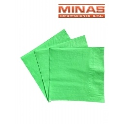 SERVILLETAS  DESCARTABLES  X  20 UND,VERDE.