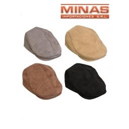BOINA PARA CABALLERO SIMIL GAMUZA, TALLE 58, 4 COLORES.